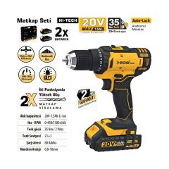 SGS Akülü Vidalama Seti 20 Volt (1.5Ah)