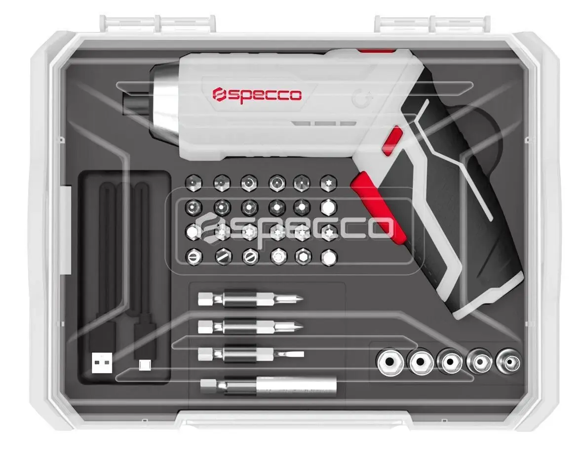 Specco 3031 Şarjlı Tornavida 3.6V-33 Parça Set