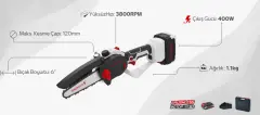 Specco 20V Akülü Kömürsüz El Testeresi SP20V-5055