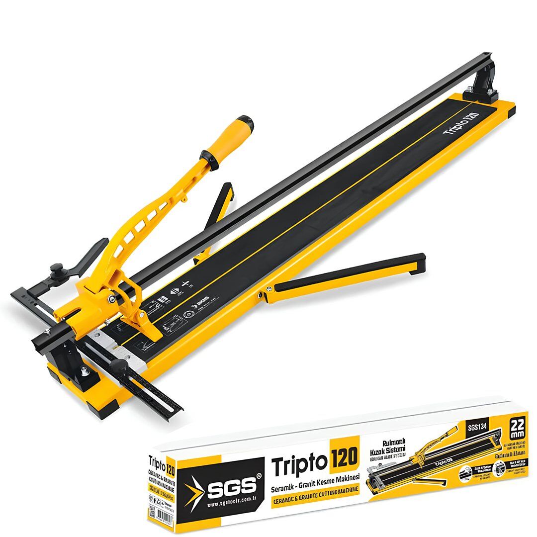 SGS134 - Tripto120 Seramik Granit Fayans Kesme Makinası 120cm - Lazerli Kesim - Rulmanlı