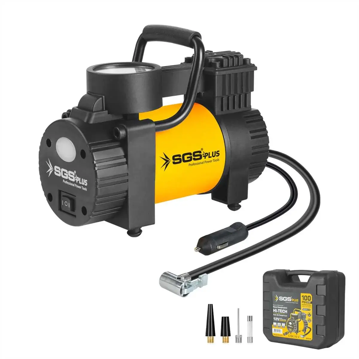 Sgs 5390 Çakmaklıklı Araç Hava Kompresörü 100 PSI