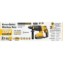 Sgs 5521 Kömürsüz Pnömatik Kırıcı – Delici 20V 4 Ah Çift Akülü