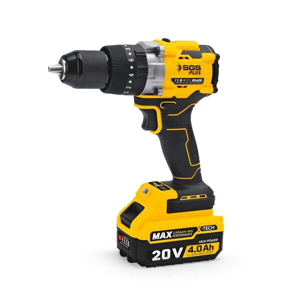 SGS 5533 DARBELİ MATKAP SETİ 20 VOLT 130 Nm Tork 2*4.0Ah (KÖMÜRSÜZ MOTOR)