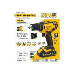 SGS 5249 Akülü Matkap Seti Çift Akülü