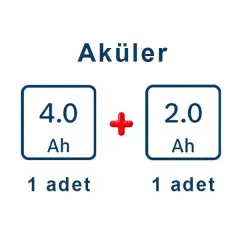 BOSCH GWS 180-LI Profesyonel 18 Volt Akülü 125 mm. Avuç Taşlama (700 W Eşdeğerinde) + GSB 185-LI Profesyonel 18 Volt Akülü Darbeli Delme Vidalama 1x2.0 + 1x4.0 Ah Çift Akülü Set (Kömürsüz Motor) (Karton Kutu İçerisinde)
