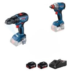 Bosch GDX 18V-285 + GSR 18V-50 2'li Set 18v 5.0Ah Çift Batarya
