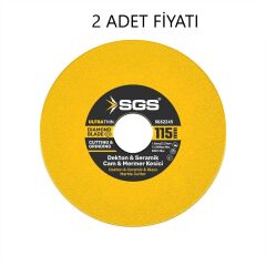 Sgs 2245 Hassas Seramik – CAM-Mermer  Elmas Kesici 115mm (2 ADET GÖNDERİM)