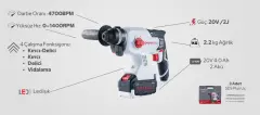 Specco Prof. Akülü Kırıcı Delici 20V 2J – SP20V-4047