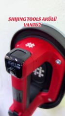 Shijing Tools 6108 Şarjlı Hava Pompalı Dijital Vantuz Çift bataryalı - Cam Granit Seramik Ayna Taşıma Vantuzu