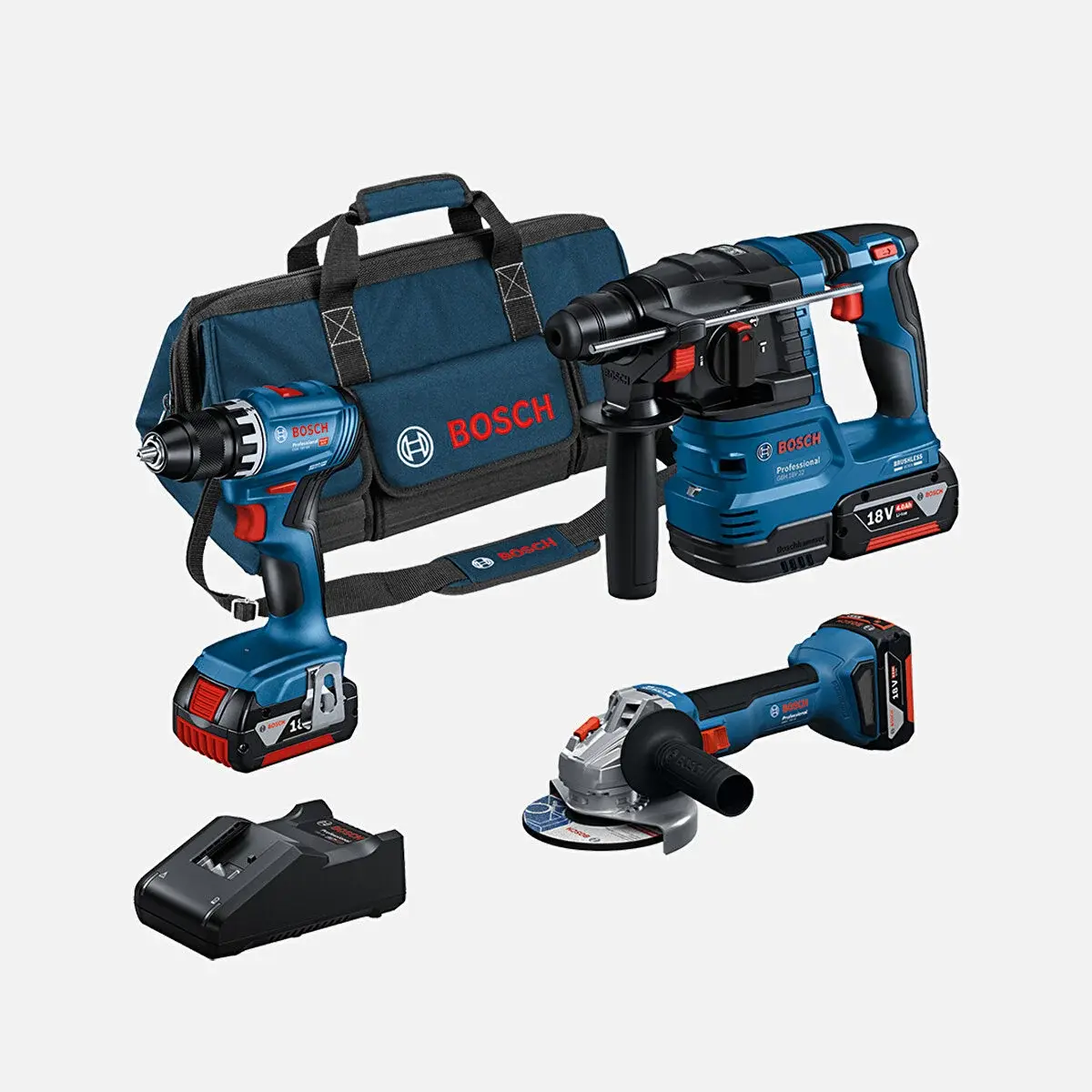 Bosch 3Lü Set 18v gsr+gws+gbh