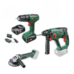 Bosch EasyImpact 18V-40 + UniversalGrind 18V-75 + UniversalHammer 18V Akülü Üçlü Set